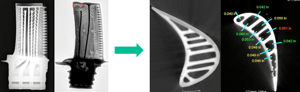 航空葉片檢測(2D X-ray到工業(yè)CT)